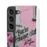 Graffiti Phone Case: Urban Chic with a Feminine Twist - Phone Case by Printify | Unique designs from ArteoDesign