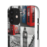 Graffiti Phone Case: London Skyline, Neon Accents, Edgy Styl - Phone Case by Printify | Unique designs from ArteoDesign