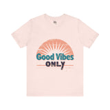 Good Vibes Only Typography T-Shirt - Positive Energy