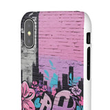 Chic Graffiti Phone Case - Feminine Urban Style for Girls