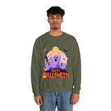 Halloween Ghost Sweatshirt – Cute Spooky "Happy Halloween" Design