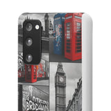 Graffiti Phone Case: London Skyline, Neon Accents, Edgy Styl - Phone Case by Printify | Unique designs from ArteoDesign