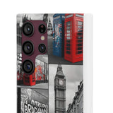 Graffiti Phone Case: London Skyline, Neon Accents, Edgy Styl - Phone Case by Printify | Unique designs from ArteoDesign