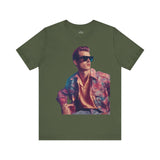 Retro Cool Graphic Tee - Vintage Style Portrait T-Shirt