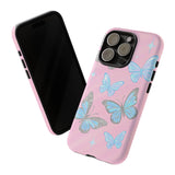 Y2K Butterfly Pink iPhone Case – Glitter Aesthetic