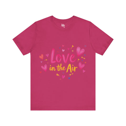 White Love in the Air T-Shirt - Whimsical Design