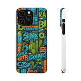 Graffiti Chic Phone Case: Urban Style with a Feminine Twist - Phone Case by Printify | Unique designs from ArteoDesign