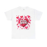 Forever Love Sweatshirt: Heart-Themed Unisex Fashion - T-Shirt by Printify | Unique designs from ArteoDesign