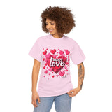 Forever Love Sweatshirt: Heart-Themed Unisex Fashion - T-Shirt by Printify | Unique designs from ArteoDesign