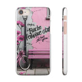 Graffiti Phone Case: Urban Chic with a Feminine Twist - Phone Case by Printify | Unique designs from ArteoDesign