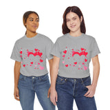 Heart Pattern T-Shirt – Stylish Pink and Red Hearts Design