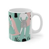 Inspirational Keep Going Mug - Fashion-Themed Mint Coffee Cup