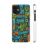 Graffiti Chic Phone Case: Urban Style with a Feminine Twist - Phone Case by Printify | Unique designs from ArteoDesign