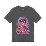 Vibrant Portrait Graphic T-Shirt – Bold Urban Art Style Tee