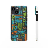 Graffiti Chic Phone Case: Urban Style with a Feminine Twist - Phone Case by Printify | Unique designs from ArteoDesign