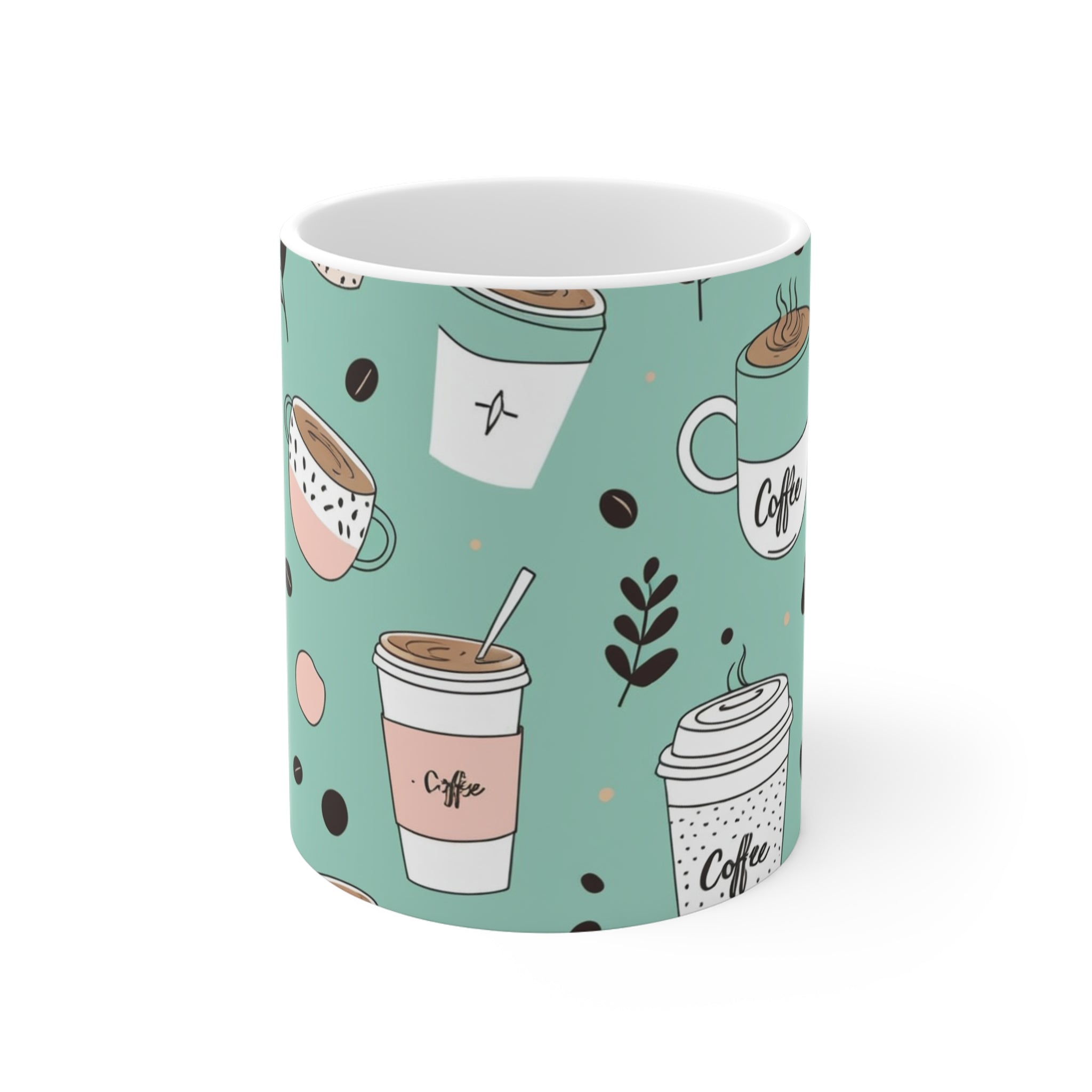 Mint Edition Coffee Lovers Mug - Fun Cup Pattern