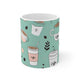 Mint Edition Coffee Lovers Mug - Fun Cup Pattern