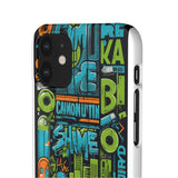 Urban Graffiti Style Phone Case - Cool and Chic for Girls