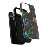 Urban Floral Graffiti Phone Case – Neon Street Art Vibes for iPhone & Samsung