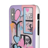 Graffiti Phone Case for Girls: Urban Chic Meets Feminine Sty - Phone Case by Printify | Unique designs from ArteoDesign