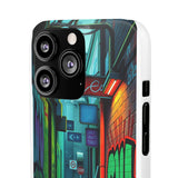 Urban Graffiti Chic: London Skyline Phone Case for Girls - Phone Case by Printify | Unique designs from ArteoDesign