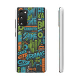 Graffiti Chic Phone Case: Urban Style with a Feminine Twist - Phone Case by Printify | Unique designs from ArteoDesign