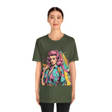 Vibrant '90s Throwback T-Shirt for Women | Retro Pop Art Graphic Tee