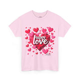 Forever Love Sweatshirt: Heart-Themed Unisex Fashion - T-Shirt by Printify | Unique designs from ArteoDesign