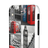 Graffiti Phone Case: London Skyline, Neon Accents, Edgy Styl - Phone Case by Printify | Unique designs from ArteoDesign