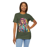 Vibrant '90s Throwback T-Shirt for Women | Retro Pop Art Graphic Tee