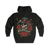 Bold Skull & Roses Streetwear Hoodie