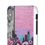 Chic Graffiti Phone Case - Feminine Urban Style for Girls