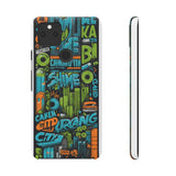 Graffiti Chic Phone Case: Urban Style with a Feminine Twist - Phone Case by Printify | Unique designs from ArteoDesign