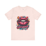 Bold Pink Graphic T-Shirt – Lip Art Design for Women