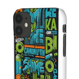 Graffiti Chic Phone Case: Urban Style with a Feminine Twist - Phone Case by Printify | Unique designs from ArteoDesign