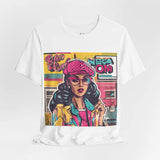 Retro Vibes: Women's Throwback T-Shirts with Bold '80s-'9 - T-Shirt by Printify | Unique designs from ArteoDesign