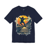 Men's Sunset Skateboarding Graphic T-Shirt - Urban Style