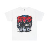 Sirens in the Night T-Shirt – Black Urban Protest Tee UK
