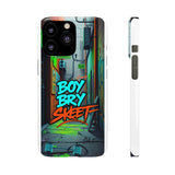 Urban Graffiti Phone Case for Boys - Gritty Streetwear Style