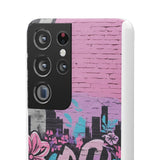 Chic Graffiti Phone Case - Feminine Urban Style for Girls