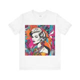 Neon Throwback Retro Tee - Women's Graffiti-Inspired