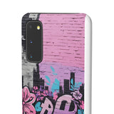 Chic Graffiti Phone Case - Feminine Urban Style for Girls