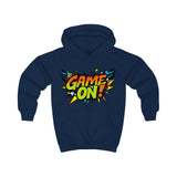 "Game On!" Kids' Hoodie – Fun Comic-Style Design in Red