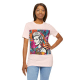 Neon Throwback Retro Tee - Women's Graffiti-Inspired