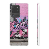 Chic Graffiti Phone Case - Feminine Urban Style for Girls