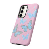 Y2K Butterfly Pink iPhone Case – Glitter Aesthetic