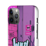 Graffiti Phone Case: Urban Chic for Girls with a Twist - Phone Case by Printify | Unique designs from ArteoDesign