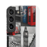 Graffiti Phone Case: London Skyline, Neon Accents, Edgy Styl - Phone Case by Printify | Unique designs from ArteoDesign