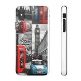 Graffiti Phone Case: London Skyline, Neon Accents, Edgy Styl - Phone Case by Printify | Unique designs from ArteoDesign