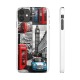 Graffiti Phone Case: London Skyline, Neon Accents, Edgy Styl - Phone Case by Printify | Unique designs from ArteoDesign